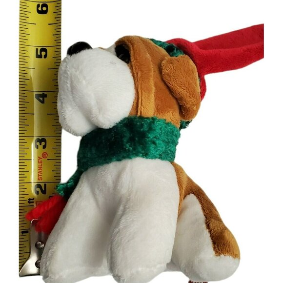 St Bernard Dog Plush Christmas Ornament Puppy Stocking Stuffer Gift HoHo Hounds - Picture 9 of 9